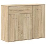 Vidaxl buffet chne sonoma 88x30x70 cm bois d'ingnierie