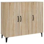 Vidaxl buffet ch�ne sonoma 90x34x80 cm bois d'ing�nierie