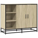Vidaxl buffet ch�ne sonoma 92x35x76 cm bois d'ing�nierie