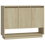 Vidaxl buffet ch�ne sonoma 97x31x75 cm bois d'ing�nierie