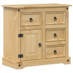 Vidaxl buffet corona 80x40x75 cm bois massif de pin