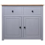 Vidaxl buffet gris 93x40x80 cm pin solide assortiment panama Vidaxl buffet gris 93x40x80 cm pin solide assortiment panama