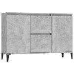 Vidaxl buffet gris b�ton 102x35x70 cm bois d'ing�nierie