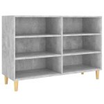 Vidaxl buffet gris b�ton 103, 5x35x70 cm bois d'ing�nierie