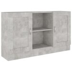 Vidaxl buffet gris b�ton 120x30, 5x70 cm bois d'ing�nierie