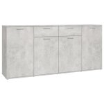 Vidaxl buffet gris béton 160x36x75 cm bois d'ingénierie Vidaxl buffet gris béton 160x36x75 cm bois d'ingénierie