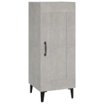 Vidaxl buffet gris b�ton 34, 5x34x90 cm bois d'ing�nierie
