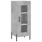 Vidaxl buffet gris b�ton 34, 5x34x90 cm bois d'ing�nierie