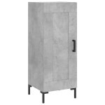 Vidaxl buffet gris bton 34, 5x34x90 cm bois d'ingnierie
