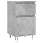 Vidaxl buffet gris b�ton 40x35x70 cm bois d'ing�nierie