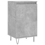 Vidaxl buffet gris b�ton 40x35x70 cm bois d'ing�nierie