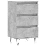 Vidaxl buffet gris b�ton 40x35x70 cm bois d'ing�nierie