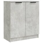 Vidaxl buffet gris b�ton 60x30x70 cm bois d'ing�nierie