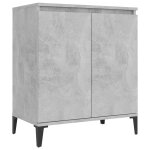 Vidaxl buffet gris b�ton 60x35x70 cm bois d'ing�nierie