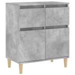 Vidaxl buffet gris b�ton 60x35x70 cm bois d'ing�nierie