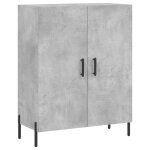 Vidaxl buffet gris b�ton 69, 5x34x90 cm bois d'ing�nierie