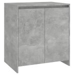 Vidaxl buffet gris b�ton 70x41x75 cm bois d'ing�nierie