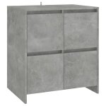 Vidaxl buffet gris b�ton 70x41x75 cm bois d'ing�nierie