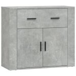 Vidaxl buffet gris bton 80x33x70 cm bois d'ingnierie