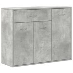 Vidaxl buffet gris bton 88x30x70 cm bois d'ingnierie
