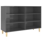 Vidaxl buffet gris brillant 103, 5x35x70 cm bois d'ing�nierie