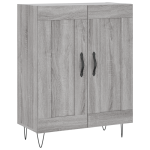 Vidaxl buffet sonoma gris 69, 5 x 34 x 90 cm bois d'ingénierie et fer Vidaxl buffet sonoma gris 69, 5 x 34 x 90 cm bois d'ingénierie et fer