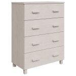Vidaxl buffet hamar blanc 79x40x103, 5 cm bois massif de pin