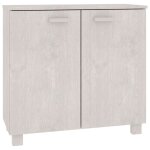 Vidaxl buffet hamar blanc 85x35x80 cm bois massif de pin