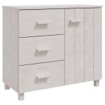 Vidaxl buffet hamar blanc 90x40x80 cm bois massif de pin