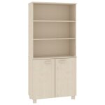 Vidaxl buffet hamar bois massif de pin marron miel