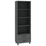 Vidaxl buffet hamar gris foncé 60x35x180 cm bois de pin massif Vidaxl buffet hamar gris foncé 60x35x180 cm bois de pin massif