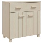 Vidaxl buffet hamar marron miel 79x40x80 cm bois massif de pin