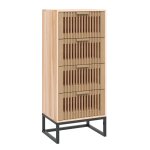 Vidaxl buffet haut 40x30x95 cm bois d'ing�nierie