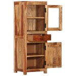 Vidaxl buffet haut 40x34x110 cm bois massif d'acacia