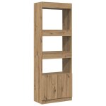 Vidaxl buffet haut 63x33x180 cm chne artisanal bois d'ingnierie