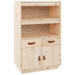 Vidaxl buffet haut 67x40x108, 5 cm bois massif de pin