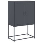 Vidaxl buffet haut anthracite 68, 5x38, 5x107 cm acier