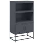 Vidaxl buffet haut anthracite 68, 5x38, 5x123, 5 cm acier