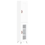 Vidaxl buffet haut blanc 34, 5x34x180 cm bois d'ingénierie Vidaxl buffet haut blanc 34, 5x34x180 cm bois d'ingénierie