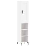 Vidaxl buffet haut blanc 34, 5x34x180 cm bois d'ing�nierie