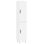Vidaxl buffet haut blanc 34, 5x34x180 cm bois d'ing�nierie