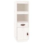 Vidaxl buffet haut blanc 34x40x108, 5 cm bois massif de pin