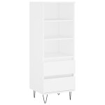 Vidaxl buffet haut blanc 40x36x110 cm bois d'ing�nierie