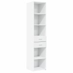 Vidaxl buffet haut blanc 40x42, 5x185 cm bois d'ing�nierie