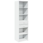 Vidaxl buffet haut blanc 50x42, 5x185 cm bois d'ing�nierie