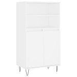 Vidaxl buffet haut blanc 60x36x110 cm bois d'ing�nierie