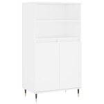 Vidaxl buffet haut blanc 60x36x110 cm bois d'ing�nierie
