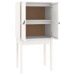 Vidaxl buffet haut blanc 60x40x120 cm bois massif de pin