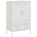 Vidaxl buffet haut blanc 68x39x101, 5 cm acier