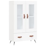 Vidaxl buffet haut blanc 69, 5x31x115 cm bois d'ing�nierie